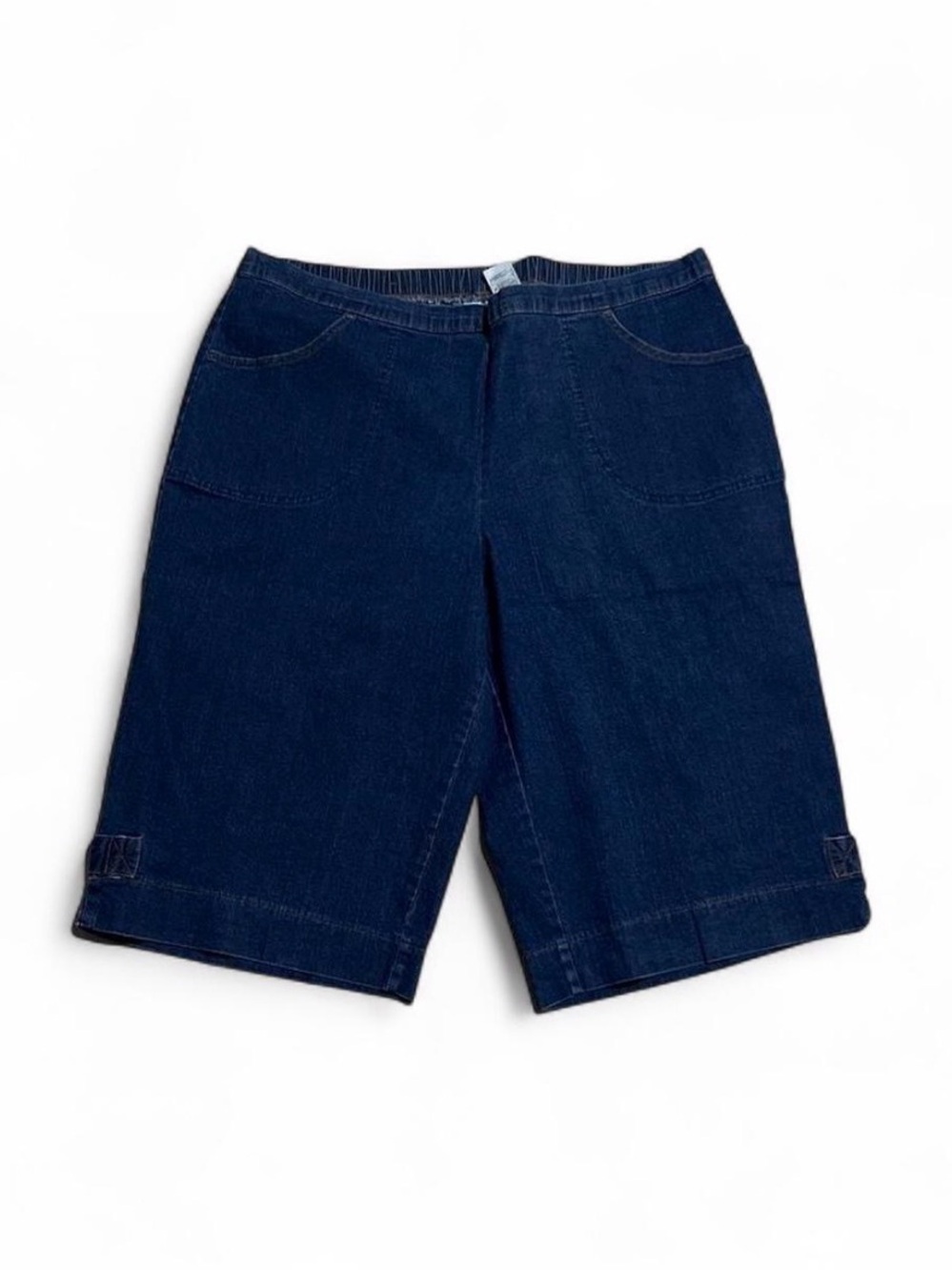 Just My Size Dark Blue Denim Knee-Length Shorts